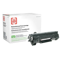 TRU RED CB436A HP 36A Remanufactured Toner Cartridge - Standard Yield - Black-Black