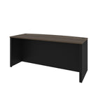 Bestar Connexion Desk Shell, Antigua & Black-Deluxe PVC edge