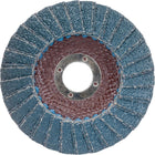 Merit - Flap Wheels - Metal R828 - 4-1/2" x 7/8" - Type 27 - 80 Grit - Zirconium - 36 Pack-Abrasive Material: Zirconium
