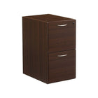 Office Star Napa Collection File/File Pedestal, Assembled, Espresso-Scratch-resistant, textured thermally fused laminate surfaces