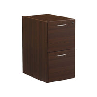 Office Star Napa Collection File/File Pedestal, Assembled, Espresso-Scratch-resistant, textured thermally fused laminate surfaces