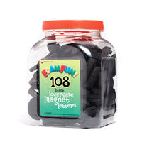 Dowling Magnets Foam Fun Lowercase Magnet Letters, Black (DO-733105)-Black
