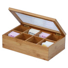 Oceanstar TB1323 Bamboo Tea Box-90-day manufacturer's warranty (details with product)