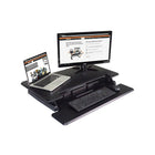Victor Height Adjustable Compact Standing Desk with Keyboard Tray (DCX610)-Large 32.5" wide and 18" deep desk surface provides plenty of space for monitors, work materials, and other necessities