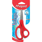 Maped Essentials Kids Scissors, 5 Inch Blades, Pointed, Ambidextrous Handle-stainless steel