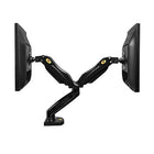 North Bayou 17"-27" Gas-Strut Desktop Dual Monitor Arm - F160-Weight Capacity: 4.4 to 14.3 lbs