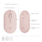 Logitech MK470 Slim Wireless Keyboard and Mouse Combo - Rose-Whisper quiet keyboard and lab-tested, noise-reduced mouse means an ultra quiet work experience for you and those around you both in the office and at home