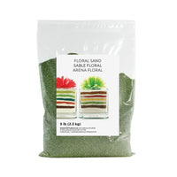 Sandtastik Floral Coloured Sand, 5 lb (2.3 kg) Bag, Avocado-Coarse grain with natural sparkle throughout