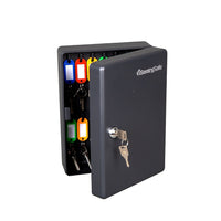 SentrySafe KB-25 25 Key Box, 0.06 cu. ft., Black-Keep keys secure and organized with this small key lock box complete with 25 key hangers (included)