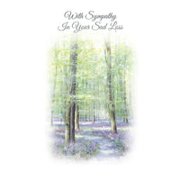 Rosedale 5-1/2" x 8" Masculine Sympathy Greeting Cards And Envelopes, 12 Pack (17551)-Printed on premium uncoated card stock