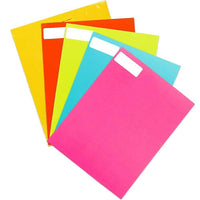 JAM Paper Mailing Address Labels, 1 x 2.63, Assorted Bright Colours, 5 Pack (30272ASST12)-Assortment of Small colourful Address Labels: Red, Lime Green, Yellow, Blue, and Pink.