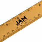 JAM Paper Stainless Steel Ruler with Non-Skid Backing - 12" - Gold - 12 Pack-Ruler is semi flexible, has rounded corners and features a non-skid cork backing so it will stay put when used on all surfaces