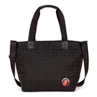 The Rolling Stones Iconic Collection Quilted Tote Bag - Black-Tote bag