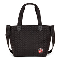 The Rolling Stones Iconic Collection Quilted Tote Bag - Black-Tote bag