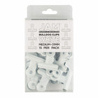 JAM Paper Metal Bulldog Clips - Medium - 31mm - White - 15 Pack-Color: White