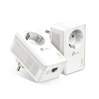 TP-Link TL-PA7017P KIT AV1000 Gigabit Passthrough Powerline Starter Kit-Passthrough Powerline  Starter Kit