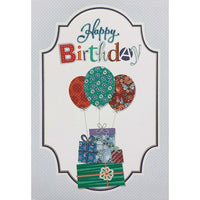 Rosedale 5-1/2" x 8" Teen Happy Birthday Greeting Cards And Envelopes, 12 Pack (16107)-Printed on premium uncoated card stock