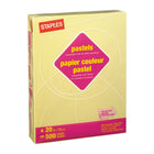 Staples 30% Recycled Pastel Coloured Copy Paper - 20 lbs - Letter Size - 5000 Sheets-Suitable for use in all printers, copiers and plain paper fax machines for smooth, jam-free operation