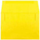 JAM Paper A8 Invitation Envelopes, 5.5 x 8.125, Brite Hue Yellow Recycled, 100 Pack (96334g)-Size: A8 (5 1/2" x 8 1/8")