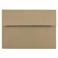 JAM Paper A7 Invitation Envelopes, 5.25 x 7.25, Brown Kraft Paper Bag Recycled, 1000 Pack (LEKR700B)-Brown