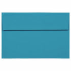 JAM Paper A8 Invitation Envelopes, 5.5 x 8.125, Brite Hue Blue Recycled, 250 Pack (95435H)-Blue recycled envelope
