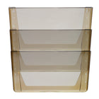 Storex Wall Files - Letter Size - Smoke - 18 Pack - 6 Sets of 3-Rounded edges won't snag or tear paper