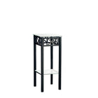 Monarch Specialties 3078 Accent Table - Black Metal With Tempered Glass-Contemporary design with sophisticated clear thick tempered glass square tops