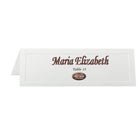 St. James Tent Cards - 2-3/4 x 8-1/2" - White - Laser/Inkjet Printable - Traditional Emboss - 100 Pack-Free downloadable templates from www.first-base.com