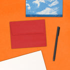 JAM Paper A2 Invitation Envelopes, 4.38 x 5.75, Brite Hue Red Recycled, 100 Pack (15845g)-Opening: Booklet