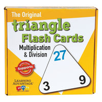 Wca The Original Triangle Flash Cards, Muntiplication & Division, 60 Pack (CRE4552)-Usage ideas: Teach families of facts, showing the relationship between multiplication and division