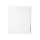 Mark Maker Legal Exhibit Index Tab Set of White Single Tabs, 1/26th Cut, Letter Size, No Holes, Letters A-Z-White Single Tabs, 1/26th Cut