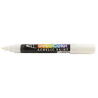 Marvy Uchida Chisel-Tip Acrylic Paint Marker - White - 2 Pack-This acrylic paint ink is water-based and goes on smooth in order to brighten any surface or project