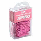 JAM Paper Colored Jumbo 2" Paper Clips - Pink - 3 Packs of 75-Quantity: 3 Packs of 75 per box