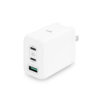 LOGiiX Power Plus 65W XL Wall Charger - White-Dual USB PD and USB-A charger powers up to 3 devices simultaneously