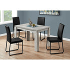 Monarch Specialties 1164 Dining Table - 32"X 48"/Grey Reclaimed Wood-Look-Dinning/Kitchen Table