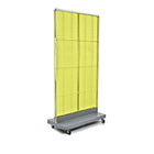 Azar Displays Pegboard Floor Stand, 32" x 60", Yellow (700732-YEL)-Made from pegboard