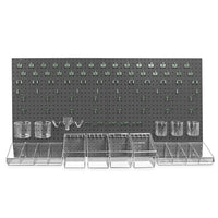 Azar Displays Pegboard Organizer Kit, 24" x 48", Black (900988-BLK)-Plastic Organizer Kit