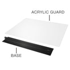 Quartet Acrylic Table Divider - 30"H x 24"W-Screen is translucent, allowing natural sunlight to shine through