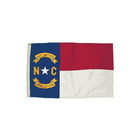 Flagzone North Carolina Flag with Heading And Grommets, 3' x 5' (FZ-2322051)-North Carolina flag with a distinctive design