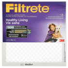 Filtrete Healthy Living Ultra Allergen Filter - 20" x 20" x 1"-Attracts and captures large airborne allergens from air passing through the filter