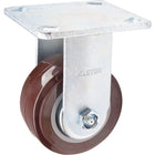 Kleton Caster, Rigid, 4" (101.6 Mm), Polyurethane, 550 Lbs. (249.5 Kg.) - 12 Pack-Bolt Hole Size 3/8" (9.52 mm)