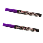 Marvy Uchida Fine-Point Liquid Chalk Markers - Erasable - Dustless - Purple - 2 Pack-Colour: Purple