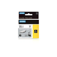 Dymo Rhino Industrial Heat Shrink Cable Labels, 3/8" x 5', White-For high-end cable identification