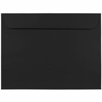 JAM Paper Booklet Envelopes - 9" x 12" - Black - 50 Pack -Colour: Black
