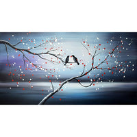 Design Art Together Forever Bird Canvas Art Print, 32" x 16", (PT1168-32-16)-Print