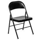 Flash Furniture HERCULES Series Double Braced Black Metal Folding Chair-Double Braced Frame