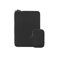LOGiiX Vibrance Essential 16" Laptop Sleeve with Pouch - Black-Black - Fabric