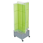 Azar Displays Pegboard Floor Display Pinwheel Spinner, 54" x 13.5", Green (700445-GRE)-Green plastic