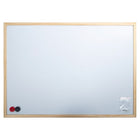 Office Works Wooden Magnetic Dry-Erase White Board, 17.5 x 23.5 inches, Beige, 6 Pieces-Measurement: small magnetic white board measures 23.5"L x 17.5"H without the frame
