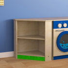 Flash Furniture Bright Beginnings Commercial Grade Wooden Kid's Two Tier Corner Kitchen Cabinet-15.5" W x 15.5" D x 20.5" H